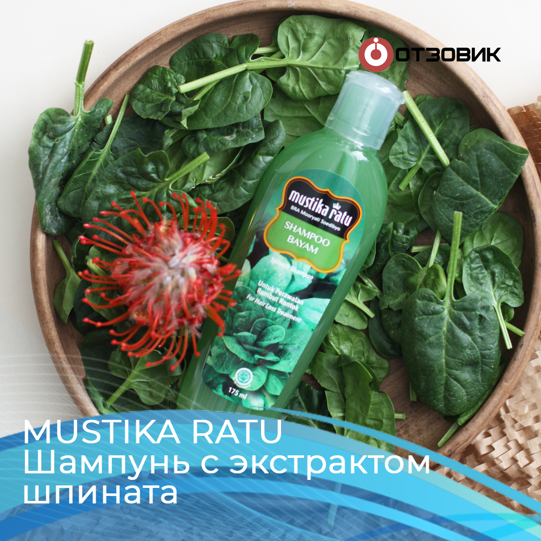 Mustika Ratu Шампунь с экстрактом шпината – отзыв